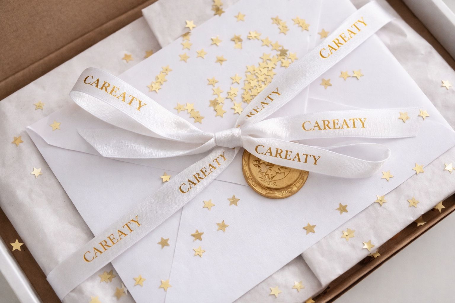 Careaty branded gift box packaging for body scrub products