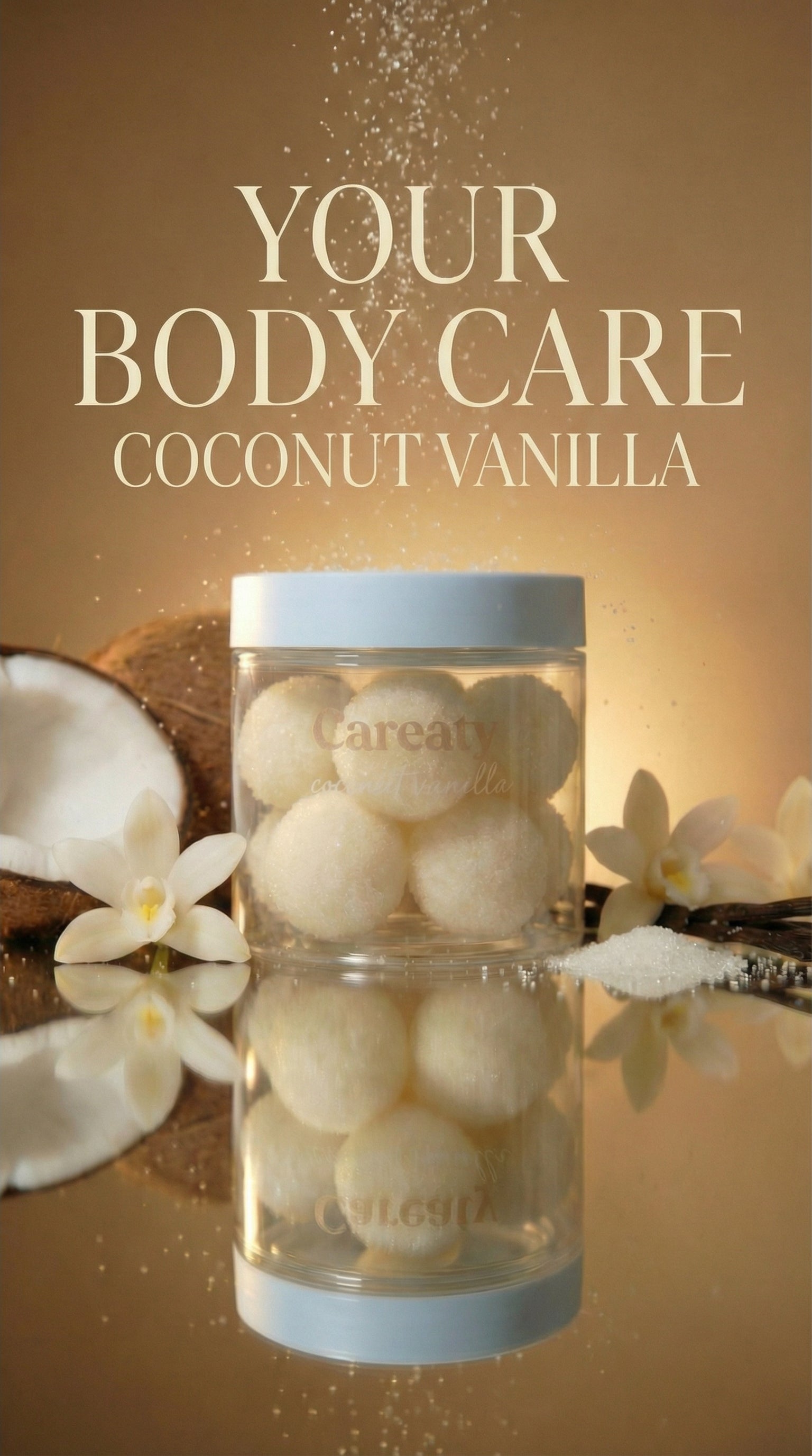 careaty scrub coconut vanilla body  care